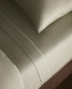 Простыня Zara Home сатин, хлопок 100%, однотонный, 0136/089