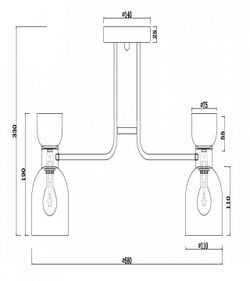 Потолочная люстра Freya Isla FR5094PL-05G