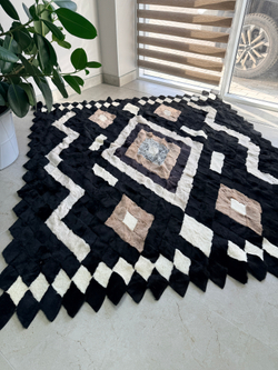 Покрывало меховое ковер из шкуры овчины