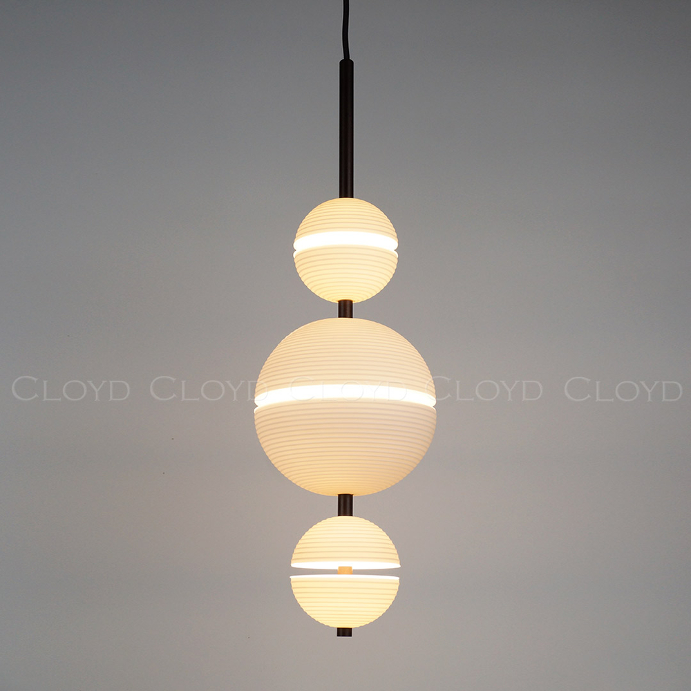 Подвесной светильник Cloyd COSMORA P3 / выс. 56 см - керамика - черный (арт.12502)