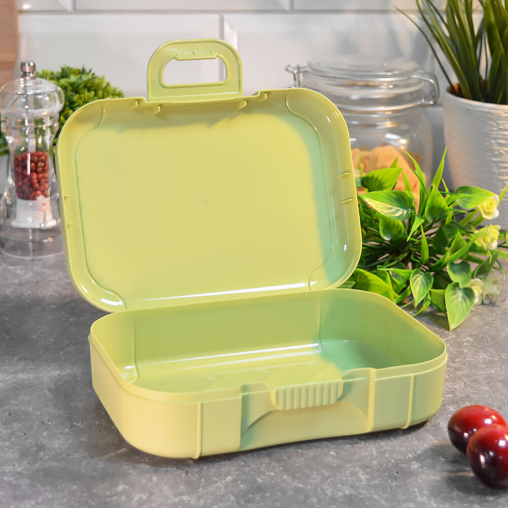 Ланч-бокс 0,85л детский "Baby party" (салатовый)