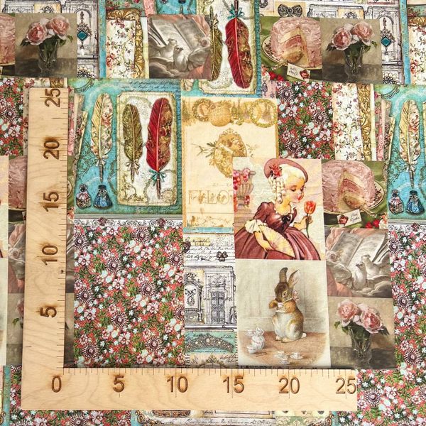 ОТПРАВЛЕНО НА ПЕЧАТЬ, ВИНТАЖНЫЕ СКАЗКИ, 100% хлопок 7