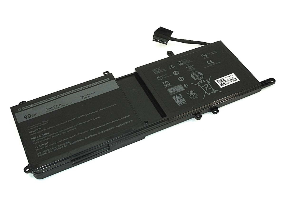 Аккумуляторная батарея для ноутбука Dell Alienware 15 2018 (0MG2YH) 11.4V 8333 mAh