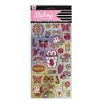 Наклейки с голографическим эффектом "Cuties" 30*15см.