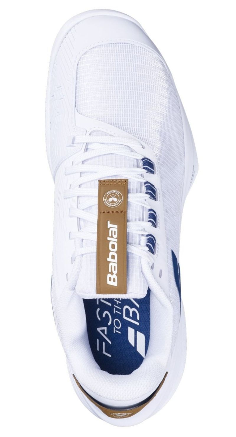 Мужские кроссовки теннисные Babolat Jet Tere 2 Wimbledon All Court - белый/синий темно-синий