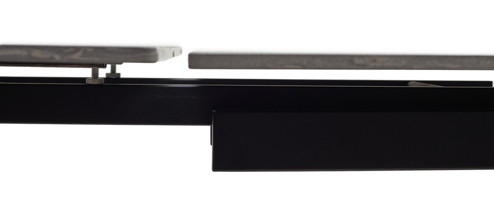 Стол М-City DISAUR Алес (Ales) 180 Черный Мрамор (Black Grave Solid Ceramic), керамика, Бронзовый