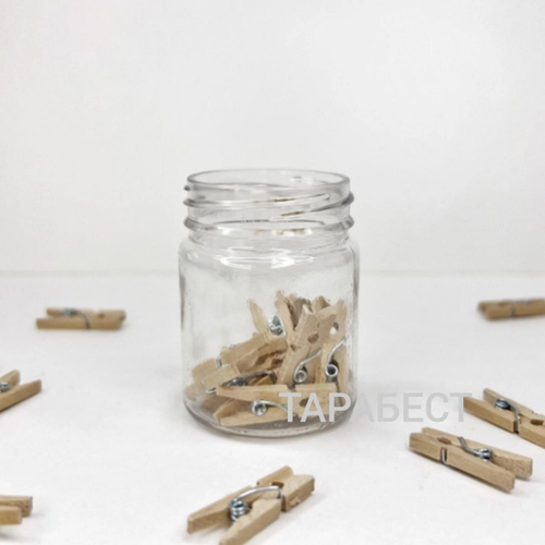 Банка 50 мл пластик прозрачная 38мм