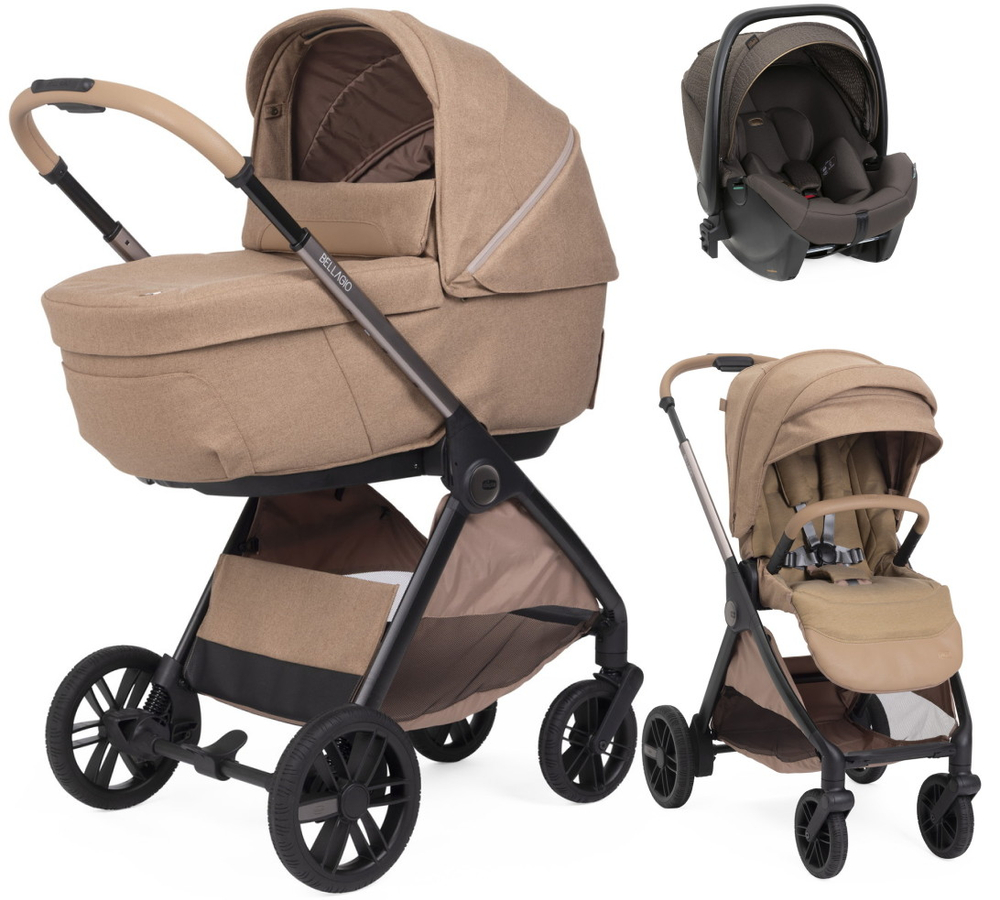 Коляска Chicco Bellagio 3 в 1 с автокреслом Kory Plus Bronze Lizard Re_lux Caramel