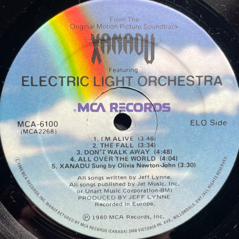 Xanadu - Original Motion Picture Soundtrack (Канада 1980г.)