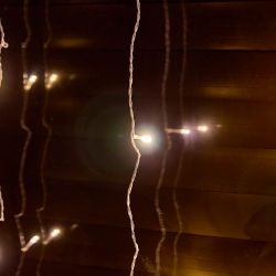 ULD-C3030-192-DTA WARM WHITE IP20 Занавес светодиодный. 3х3м. 192 светодиода. Теплый белый свет. Провод прозрачный. TM Uniel