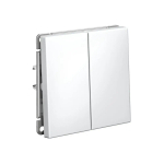 ARTGALLERY 2-клавишный ВЫКЛЮЧАТЕЛЬ, 10АХ, механизм, быстрозажим. клем., ЛОТОС