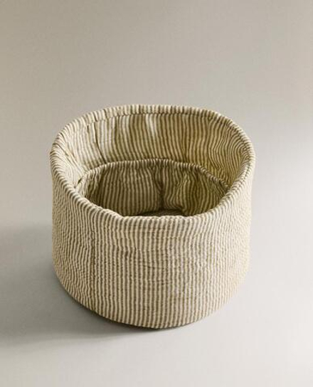 ZARA HOME ДЕТСКИЙ КРУГЛЫЙ ОРГАНАЙЗЕР ДЛЯ ХРАНЕНИЯ, ЗЕЛЕНЫЙ