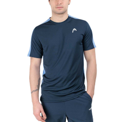 Футболка мужская HEAD Slice T-Shirt Men 811554-NV-XL, размер XL, темно-синяя