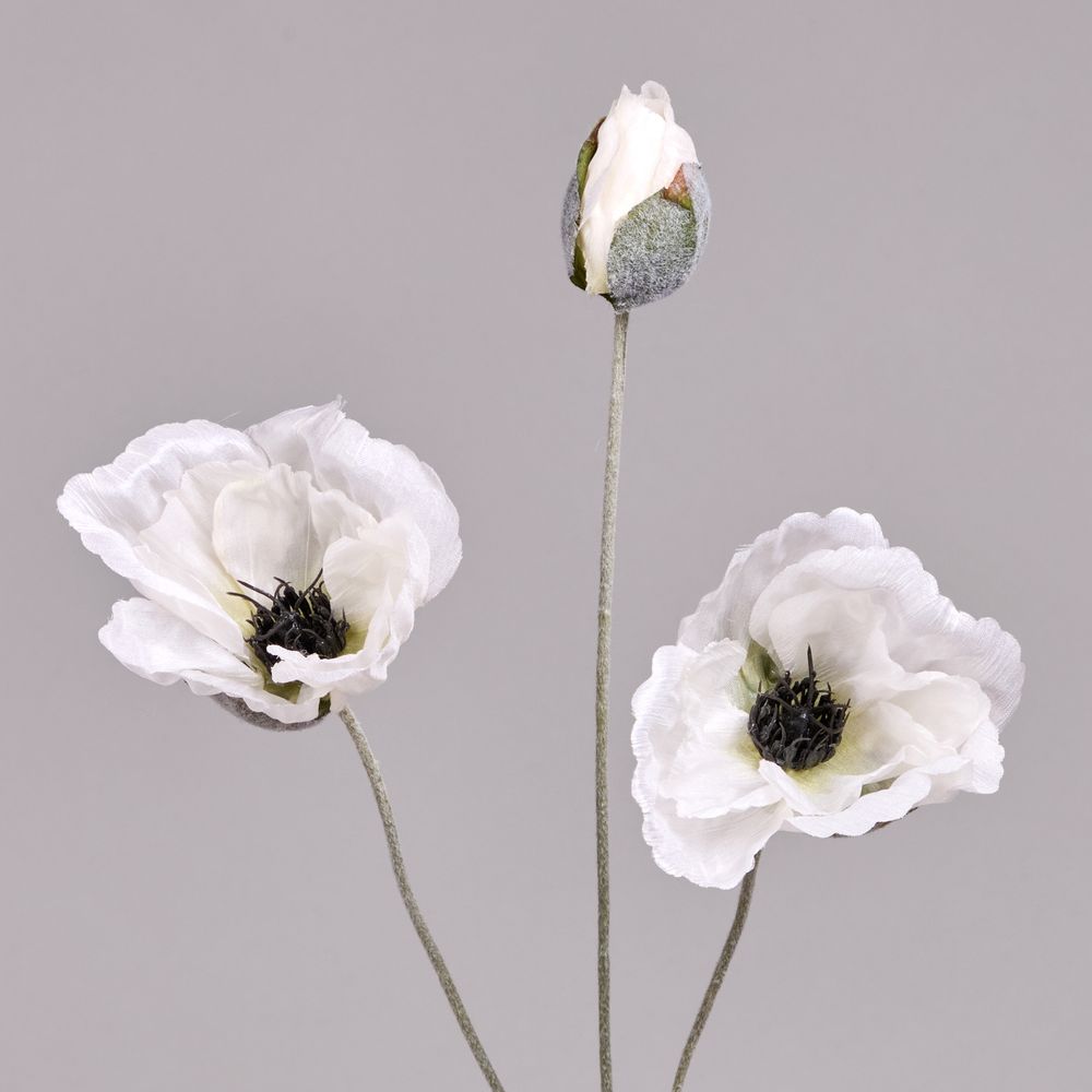 ЦВЕТОК ИСКУССТВЕННЫЙ "МАК" ВЫСОТА=50СМ. (МАЛ=24 ШТ/КОР=96ШТ.)