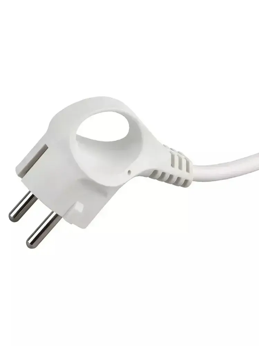 Удлинитель сетевой бытовой Intro UES350-W с заземлением и выключателем 3 розетки 5 м, 10А, ПВС 3х0,75мм2