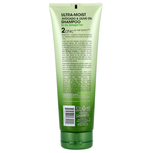 Giovanni, 2chic, ультраувлажняющий шампунь, для сухих и поврежденных волос, авокадо и оливковое масло, 250 мл (8,5 жидк. унции)