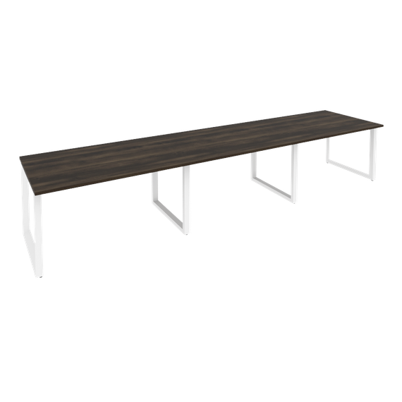 Onix Стол переговорный O.MO-PRG-3.3 Дуб Мали/Металл Белый 4140*980*750