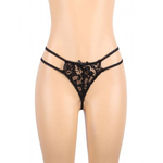Комплект кружевного белья: бра, пояс с подвязками и трусики (размер XL-2XL)