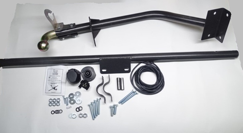 Фаркоп /2121, 21213, 21214, 2131/ съемный шар, разборный (с электрикой) (VAMER)