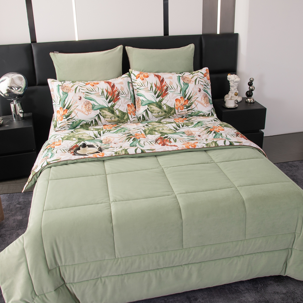 Комплект постельного белья Сатин Velouria Luxe с Одеялом VL017