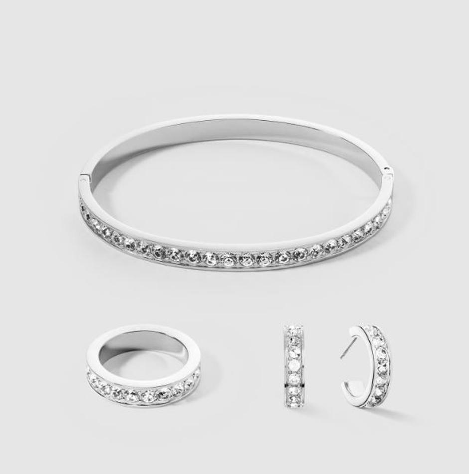 Кольцо Coeur de Lion Crystal-Silver 18 мм 0131/40-1817 56