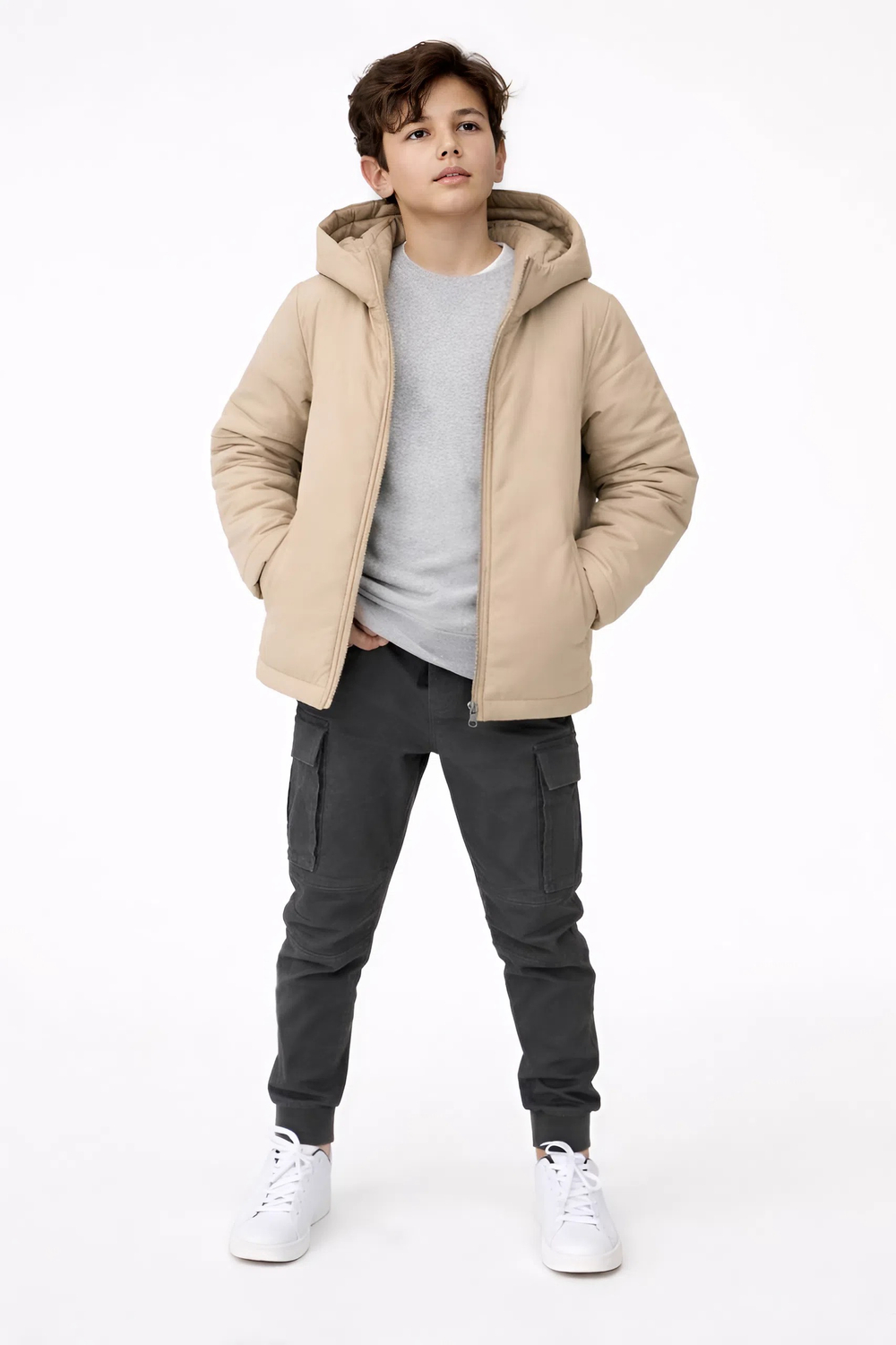 Куртка демисезонная для мальчика "HN-11" бежевый