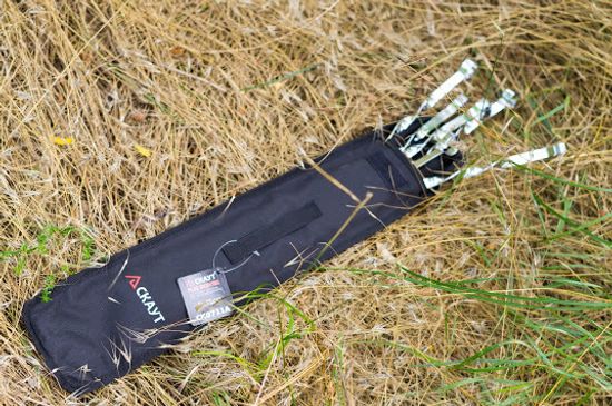 Шампуры 6 шт. из хромированной стали 45х1 см. СКАУТ СК 0711A в комплекте чехол