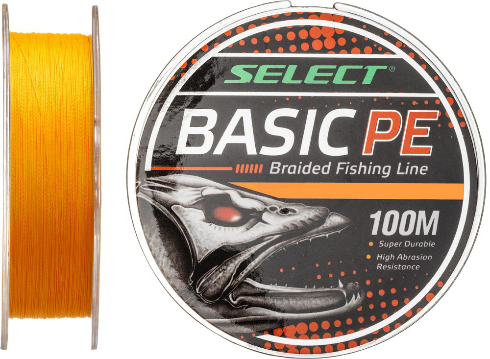 Шнур Select Basic PE 4x 100m (светло-зелёный) 0.10mm 10LB/4.8kg