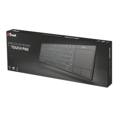 Klaviatura \ Клавиатура \ Keyboard Trust Theza Wireless Keyboard with touchpad RU