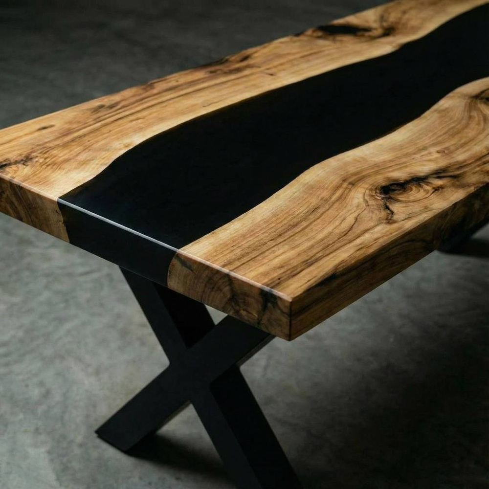 Стол «Мастер» (Орех / Эпоксидная смола)