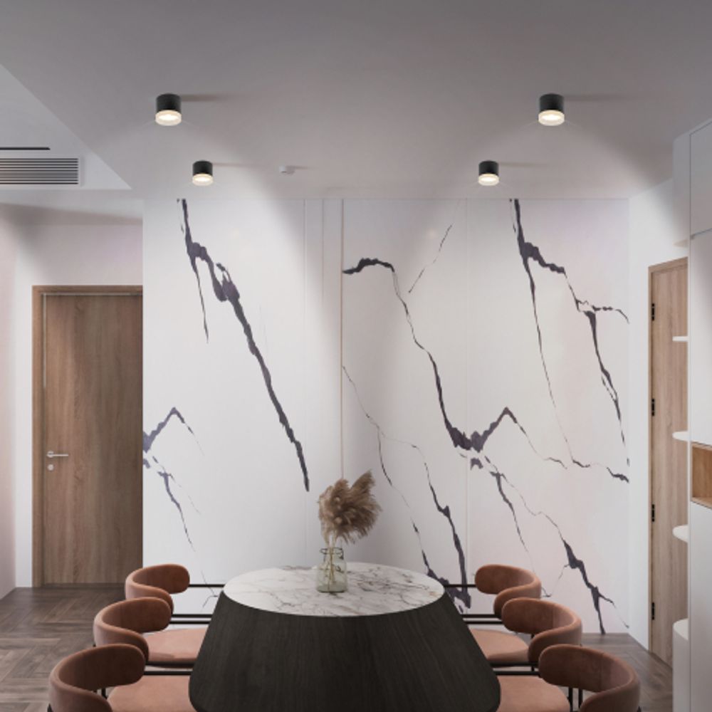 Светильник настенно-потолочный спот ЭРА OL37 BK под GX53 IP20 черный