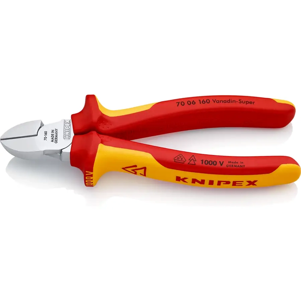 Кусачки боковые хромированные 160 мм Knipex 70 06 160