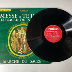 Винтажная виниловая пластинка LP Paisiello, Mady Mesple, Gerard Dunan - Yves Bisson, Messe Et Te Deum Du Sacre De Napol on, Marche Du Sacre Коронация Наполеона (Франция 1973)