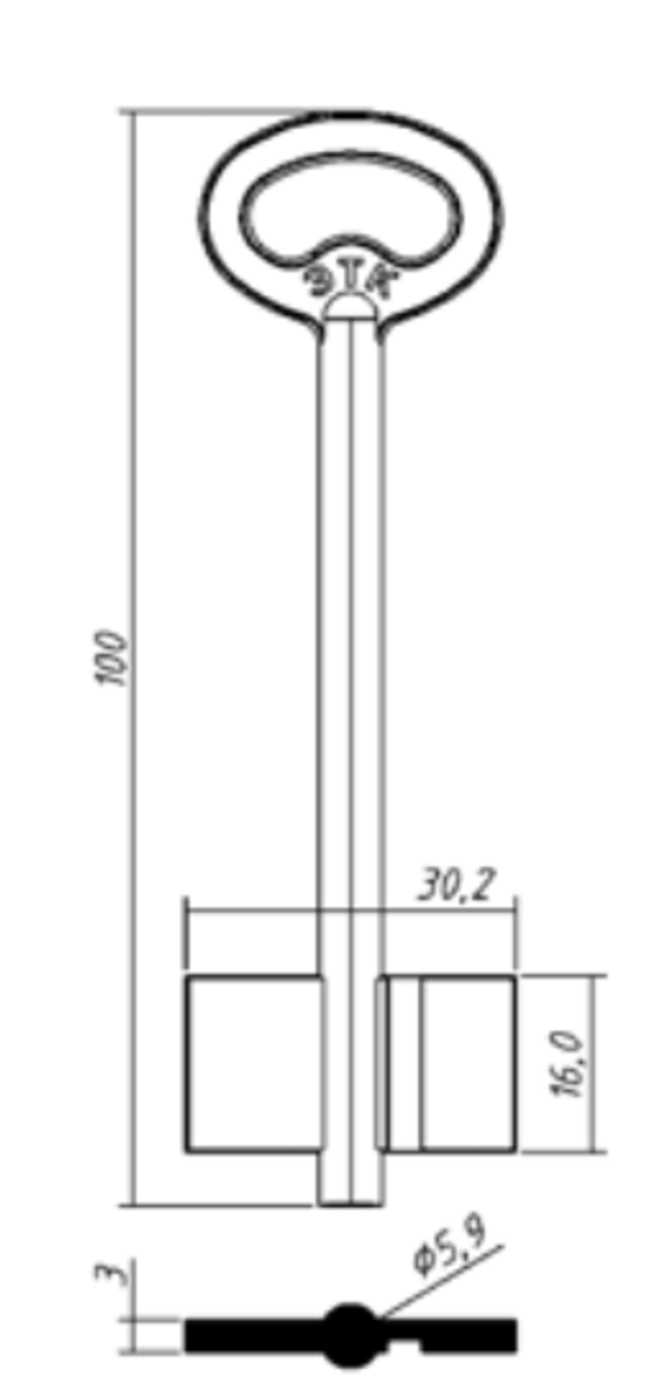 Заготовка дверняк ЭТК 1 (ETK1D)