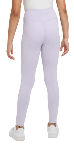 Штаны для девочки теннисные Nike Sportswear Favorites Graphix High-Waist Legging - oxygen purple/white
