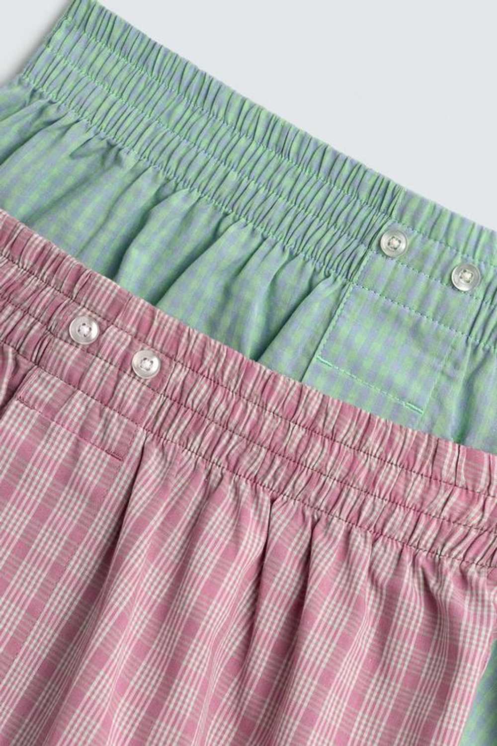 ZARA НАБОР ИЗ ДВУХ КОМБИНИРОВАННЫХ ТРУСОВ-БОКСЕРОВ ИЗ ПОПЛИНА, РАЗНОЦВЕТНЫЙ