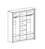 Шкаф 3 дв. с раздвижными дверями "Соренто" спальня