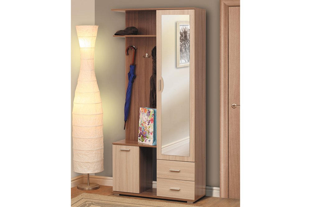 Прихожая Кармен-1, Ясень шимо темный, Ясень шимо светлый