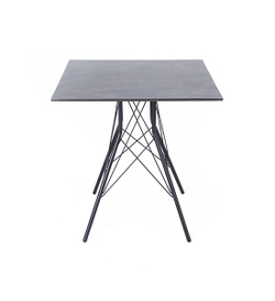 "Конте" интерьерный стол из HPL 70x70см, цвет "серый гранит"