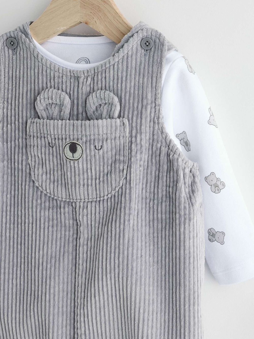 Боди и комбинезон в комплекте для малышей Next Q96-680, Светло-серый