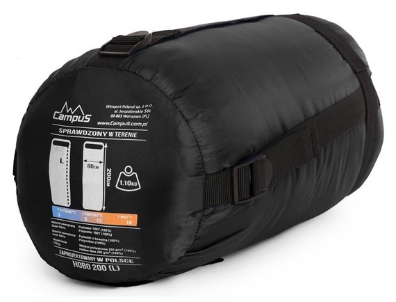 Спальный мешок Campus HOBO 200 XL (одеяло, +3°С, 215x90 см)