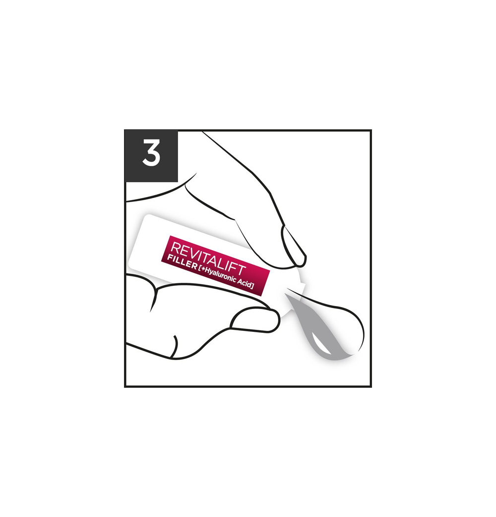 L’Oreal Paris Revitalift Filler - наполнение гиалуроновой сывороткой в ампулах /   7x1,3  ml  / GTIN 3600523633982
