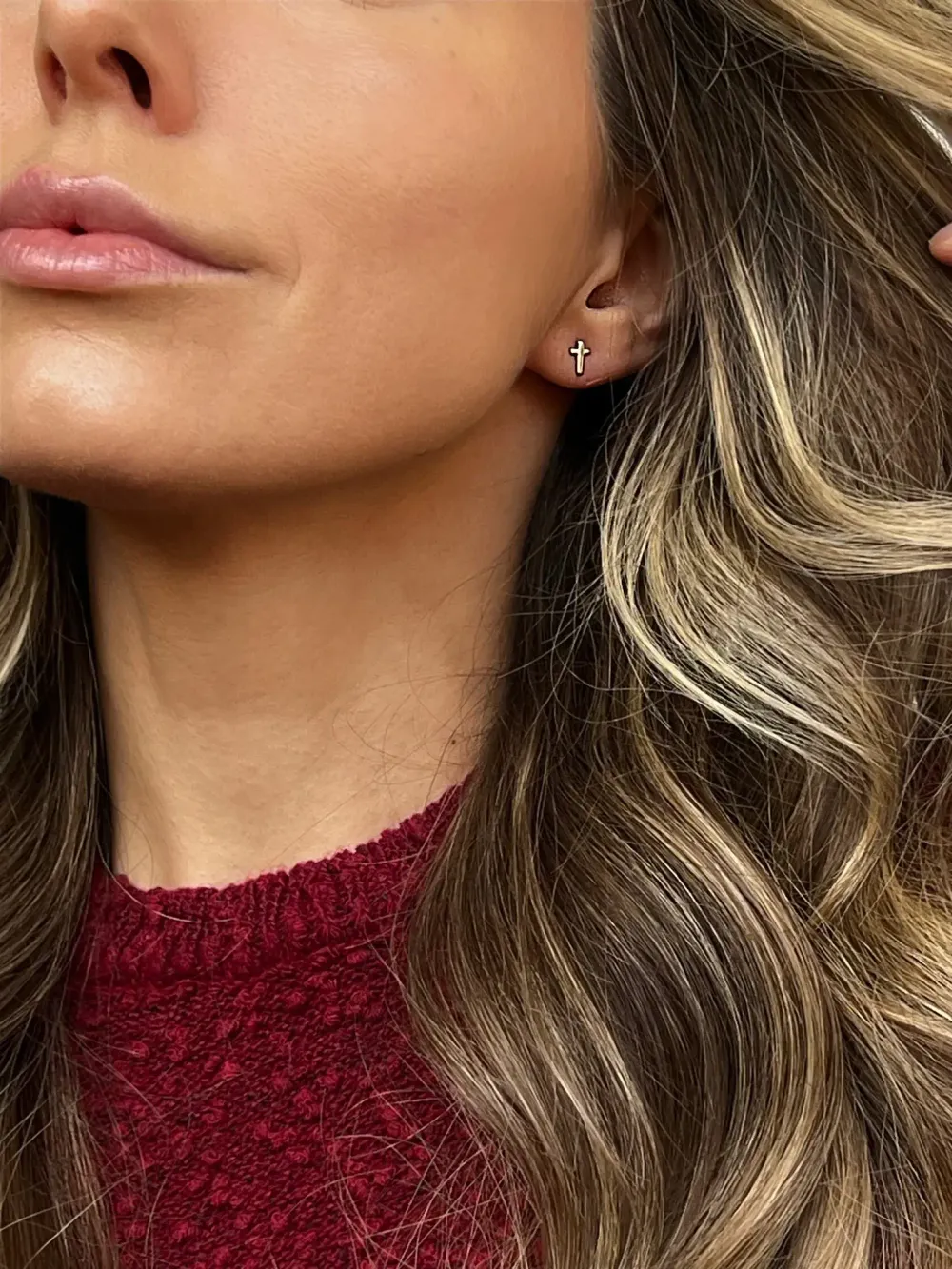 Моносерьга Cross