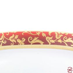 Блюдо Falkenporzellan Constanza Tosca Bordeaux Gold 24 см