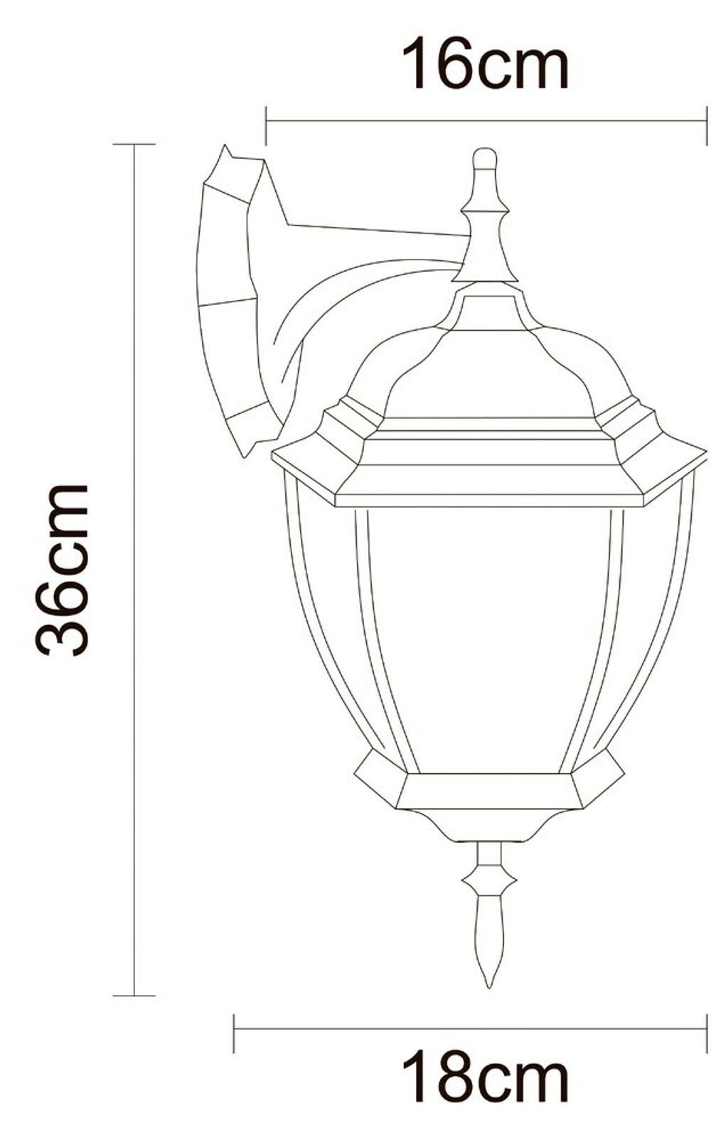Уличный настенный светильник Arte Lamp