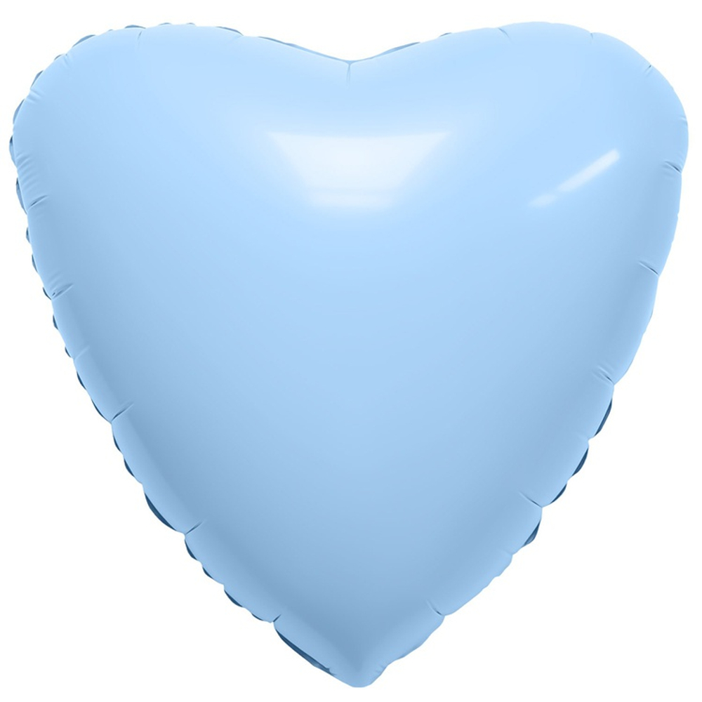 Шар фольгированный Сердце 90 см (Голубой)