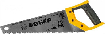 Ножовка по дереву Бобёр 350 мм закаленный зуб.
