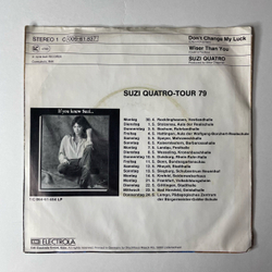 Винтажная виниловая пластинка 7 дюймов (маленькая пластинка) Suzi Quatro Don't Change My Luck (Германия 1978)