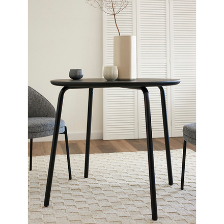 Стол обеденный Bergenson Bjorn Round, 80 см, черный