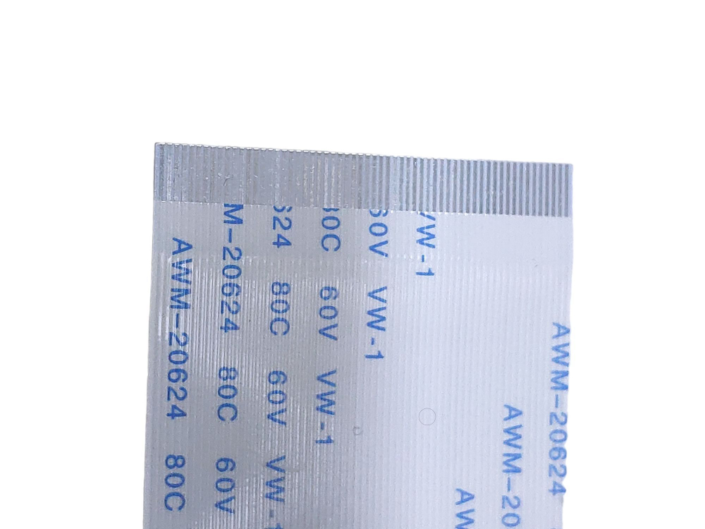 Шлейф FFC 60-pin Шаг 0.5mm Длина 30cm Прямой A-A AWM 20624 80C 60V VW-1